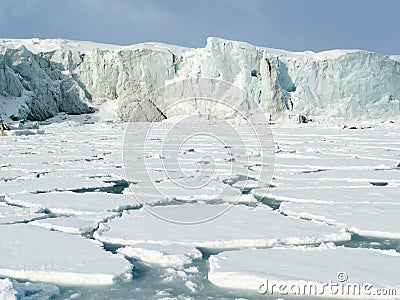 Arctic Ocean - glacier and ice Stock Photo