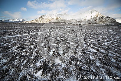 Arctic polar station - Spitsbergen, Svalbard Stock Photo