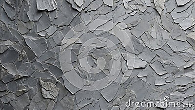 Arctic Reflections: Silver Frost Slate Symphony. AI generate Stock Photo