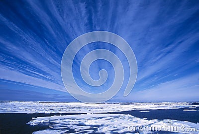 Arctic Skies Stock Photo