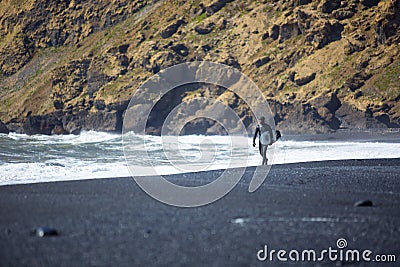 Arctic Surf Iceland Stock Photo