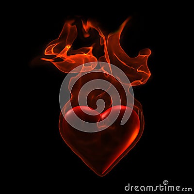 Ardent heart Stock Photo