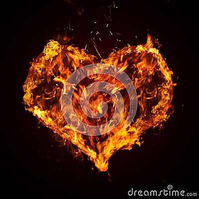 Ardent heart Stock Photo