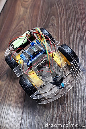 Arduino car with bluetooth controller Editorial Stock Photo