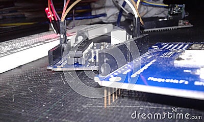 Arduino with Internet -Electronics Stock Photo