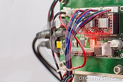 Arduino PCB. homemade devices. Stock Photo