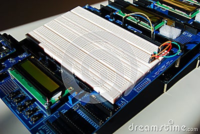 Arduino programming board Stock Photo