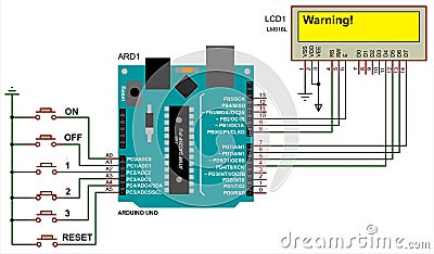 Arduino Scheme Of Processing Keyboard Keystrokes And Displaying ...