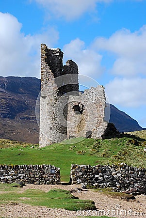 Ardvreck Castle. Stock Photo