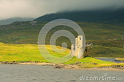 Ardvreck castle, Assynt, Scotland Stock Photo