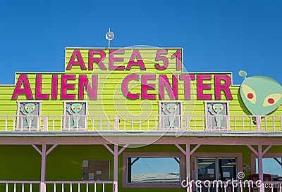 Area 51 Alien Center Editorial Stock Photo