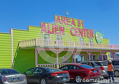 Area 51 Alien Center Editorial Stock Photo