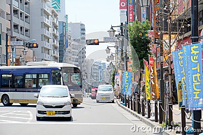 the area around Koenji Station Editorial Stock Photo