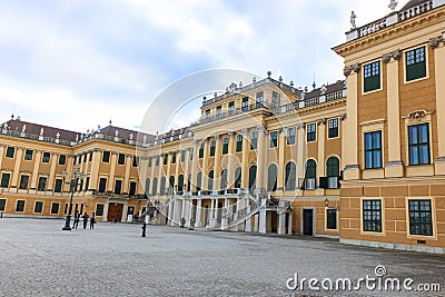 VIENNA, AUSTRIA - 22-10-2018: The Area Natural History Museum. The Old Town is a UNESCO World Heritage Site.Schonbrunn palace in Editorial Stock Photo