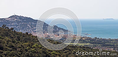 Area View of the Village of Roses in Catalonia Stock Photo