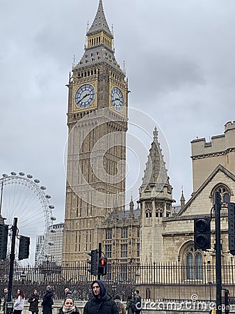 Westminster is a city and area of Central London, England is the seat of government institutions in the United Kingdom Editorial Stock Photo