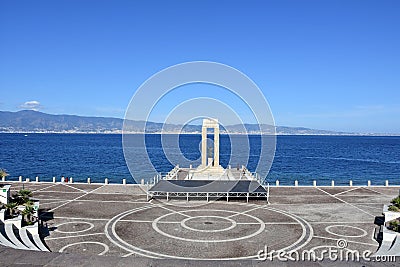 Arena dello Stretto at the beach in reggio Calabria Stock Photo