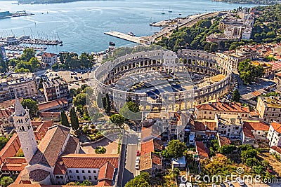 Arena in Pula Stock Photo