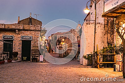 Areopoli Laconia, the traditional village of Mani Editorial Stock Photo