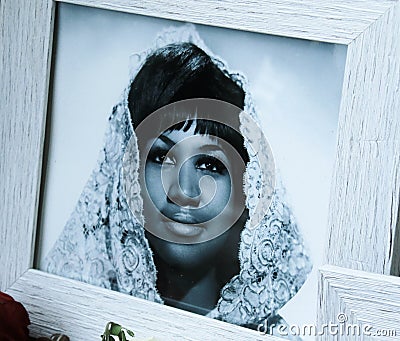 Aretha Franklin memorial Editorial Stock Photo