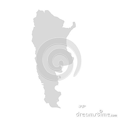 Argentina buenos aires vector map. Latin America argentina vector country shape map Vector Illustration