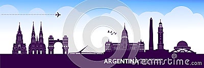 Argentina travel destination vector illustration Vector Illustration