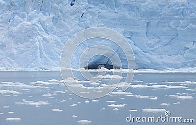 Argentina. Glacier, icebergs and water. Patagonia. Stock Photo