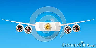 Argentine airlines and flying`s, flights to Argentina concept. 3 Stock Photo