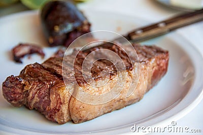 Argentine barbecue steak Stock Photo