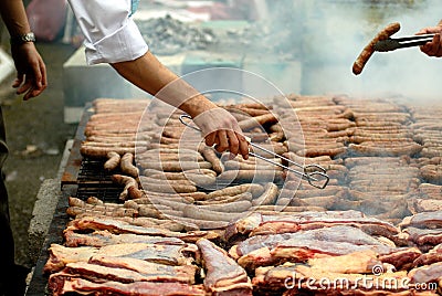 Argentinean barbaque Stock Photo