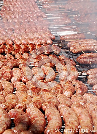 Argentinean barbecue sausages Stock Photo