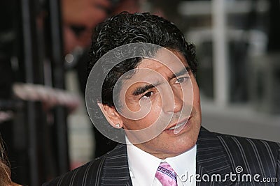 Argentinean football legend Diego Maradona Editorial Stock Photo