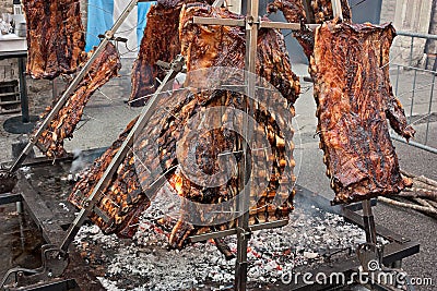 Argentinian asado Stock Photo