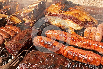 Argentinian barbecue Stock Photo