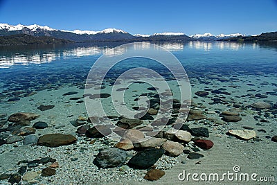 Beautiful argentinian lake Stock Photo