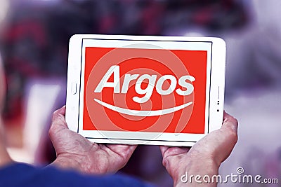 Argos retailer logo Editorial Stock Photo