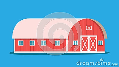 Argriculture barn isolated background Vector Illustration