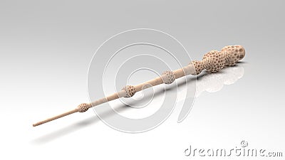 Magic wand 3d realistic Stock Photo