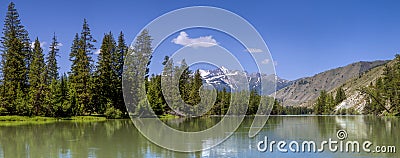 Argut River in the Altai Mountains, summer view Stock Photo