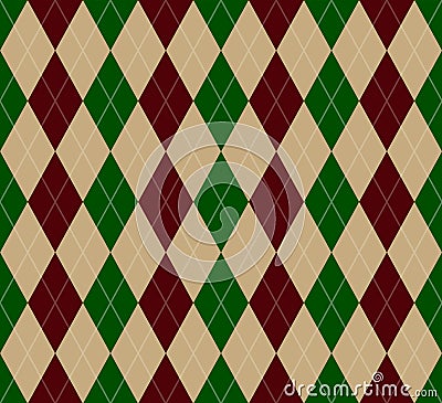 Argyle pattern Vector Illustration