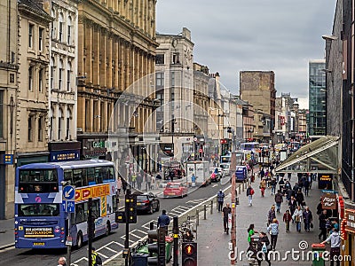 Argyle Street, Glasgow Editorial Stock Photo