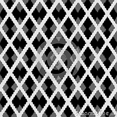 Argyle vector seamless pattern. Abstract check repeat background Vector Illustration