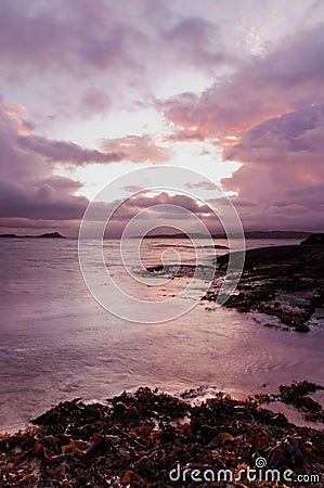 Argyll sunset - Scotland Stock Photo