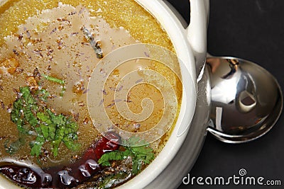 Arhar daal or lentil soup Stock Photo