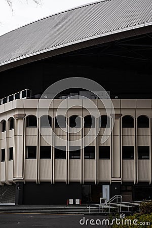 Ariake Coliseum Architecture Detail Editorial Stock Photo