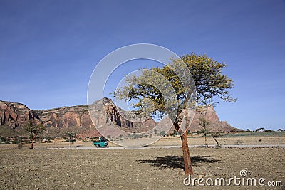 Landscape in Tigray province, Ethiopia Editorial Stock Photo