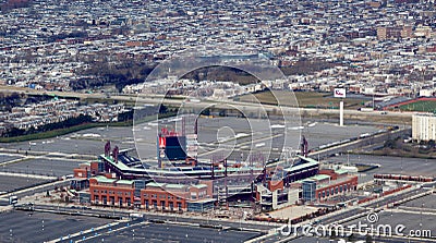 Ariel of Citizens Bank Park Stadium Editorial Stock Photo