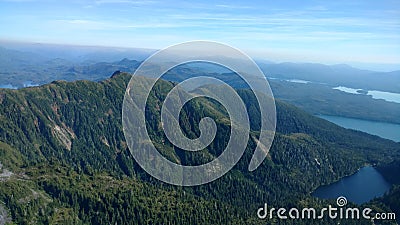 Ariel View of Misty Fjords in Ketchikan Alaska Tongass National Forest Stock Photo