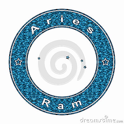 Aries Star Constellation, Ram Constellation Stock Photo