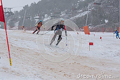 HARROP Emily FRA in ISMF WC Comapedrosa 2021 Andorra. Individual Race Woman Editorial Stock Photo